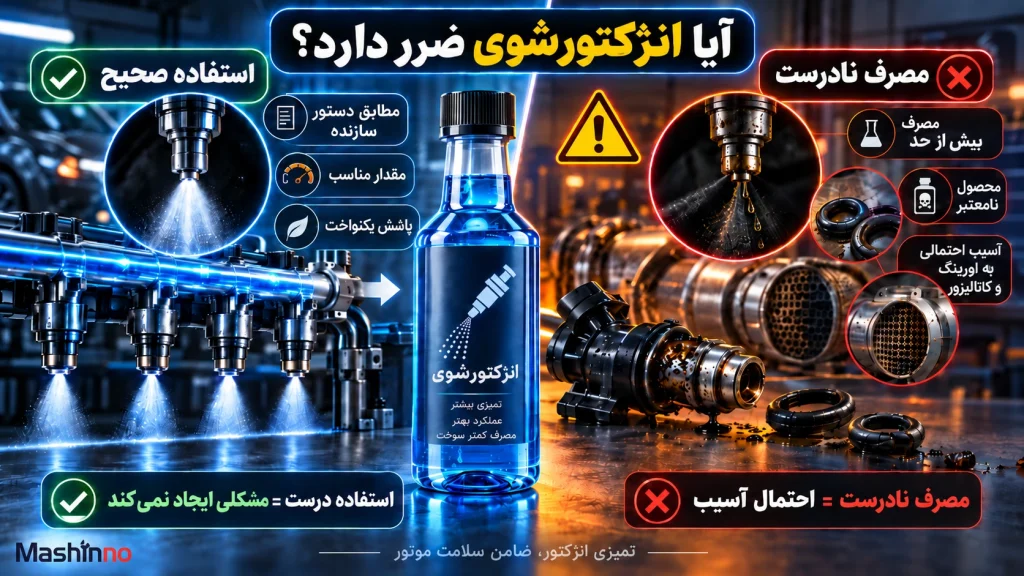 آیا انژکتور شور ضرر دارد